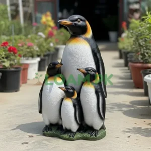 Penguin Set Fiberglass Sculpture