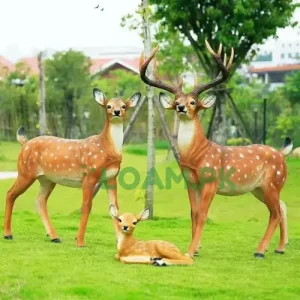 Fiberglass Deer Sculpture